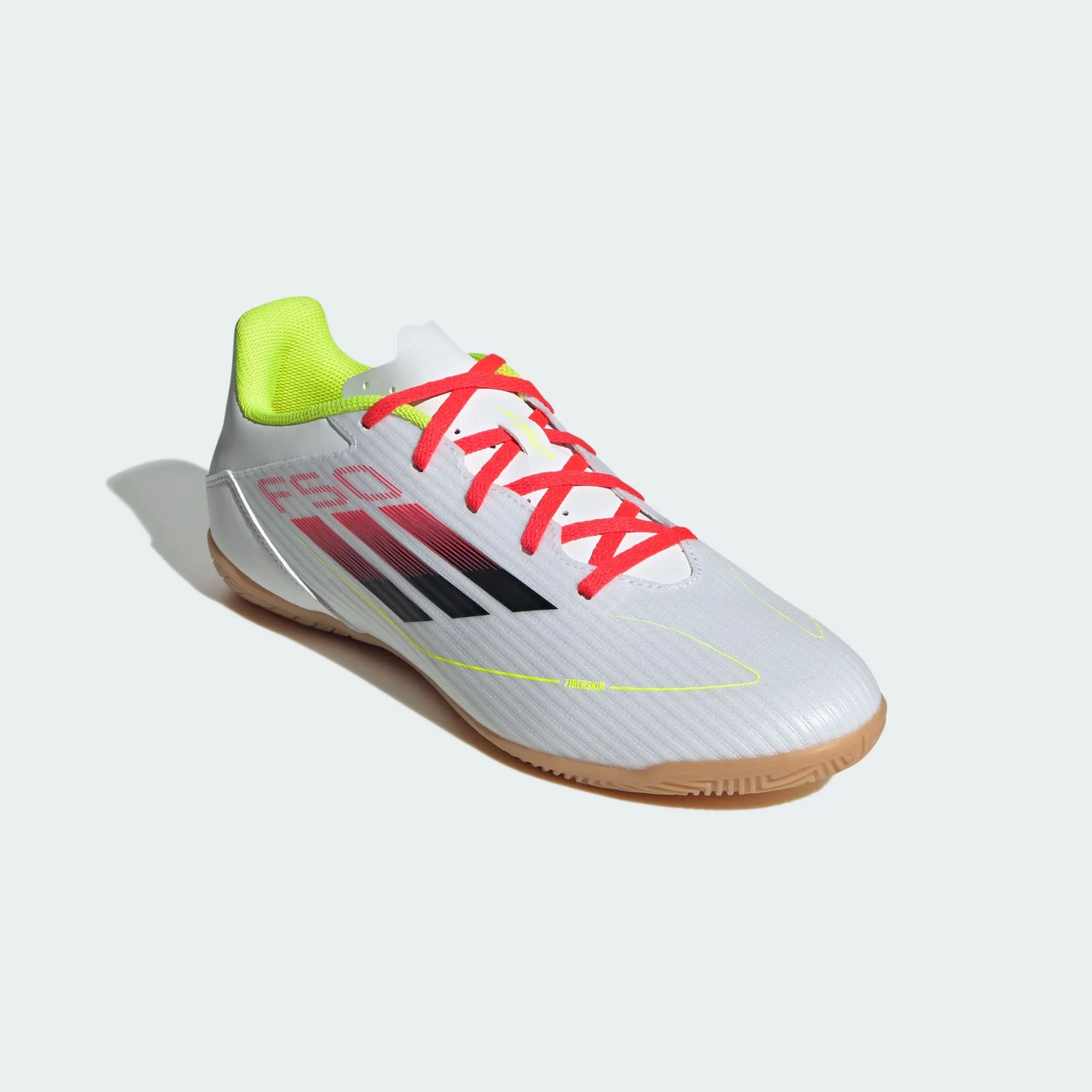 ADIDAS MEN'S F50 CLUB WHITE/BLACK INDOOR FOOTBALL BOOTS