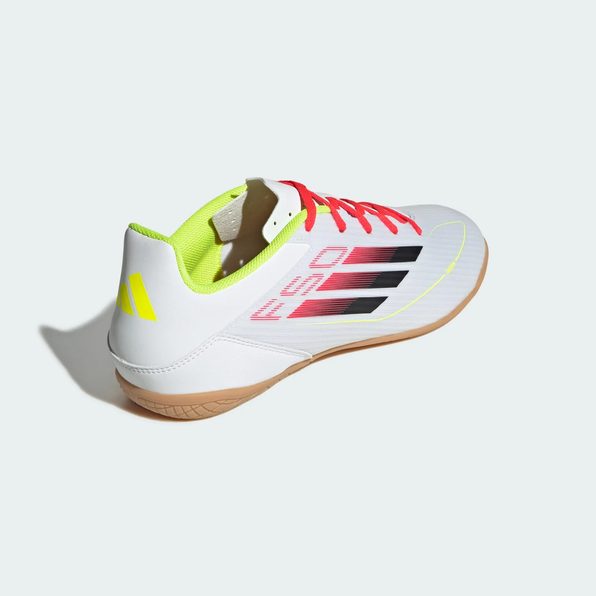 ADIDAS MEN'S F50 CLUB WHITE/BLACK INDOOR FOOTBALL BOOTS
