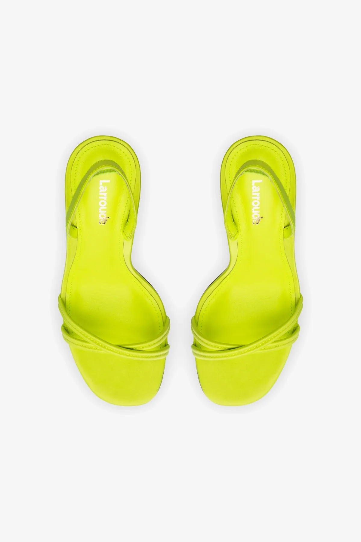 Annie Sandal In Lemon Satin