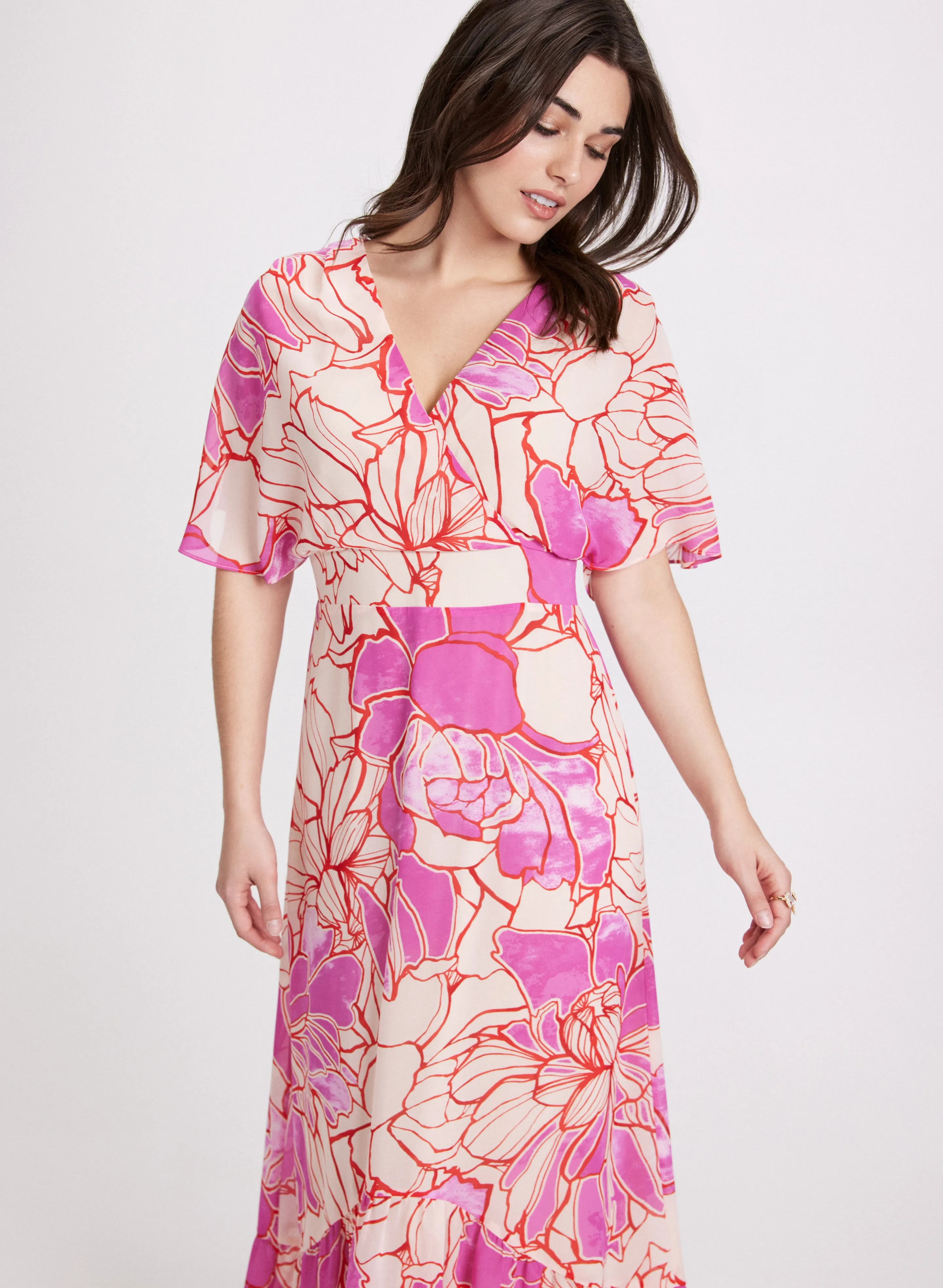 Floral Chiffon Dress