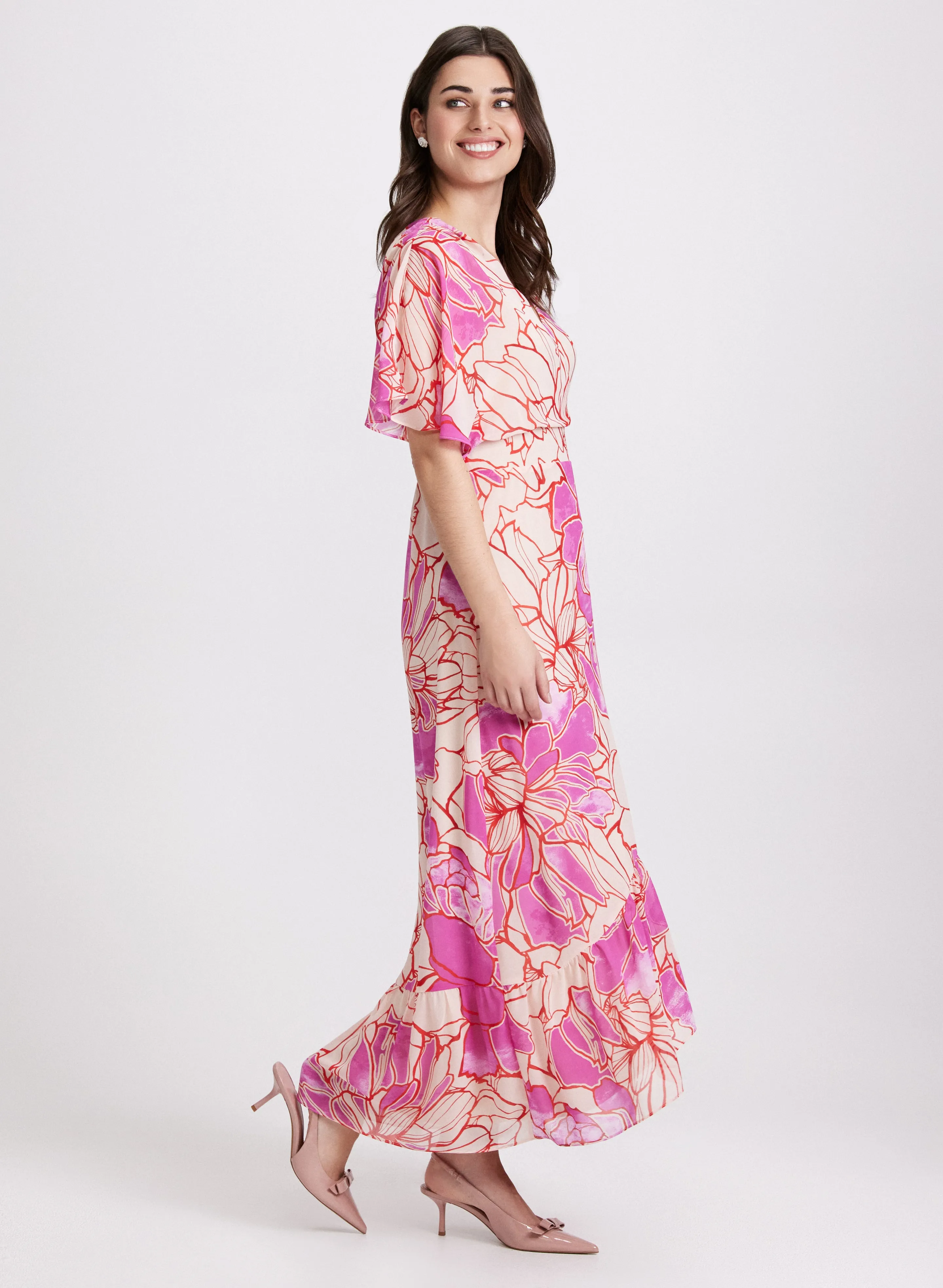Floral Chiffon Dress