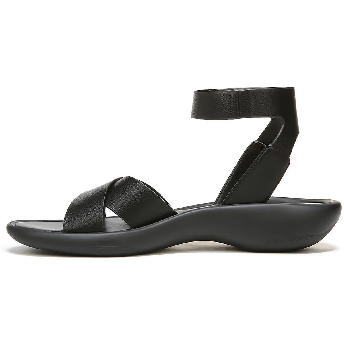 Genn-Climb Womens Open Toe Faux Leather Ankle Strap