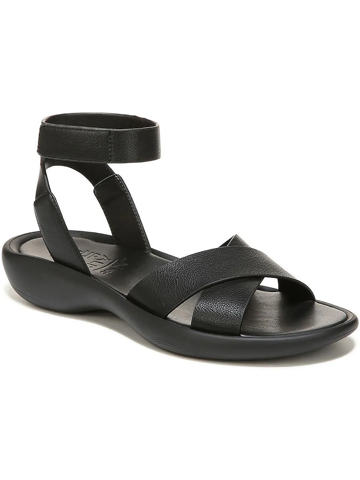 Genn-Climb Womens Open Toe Faux Leather Ankle Strap