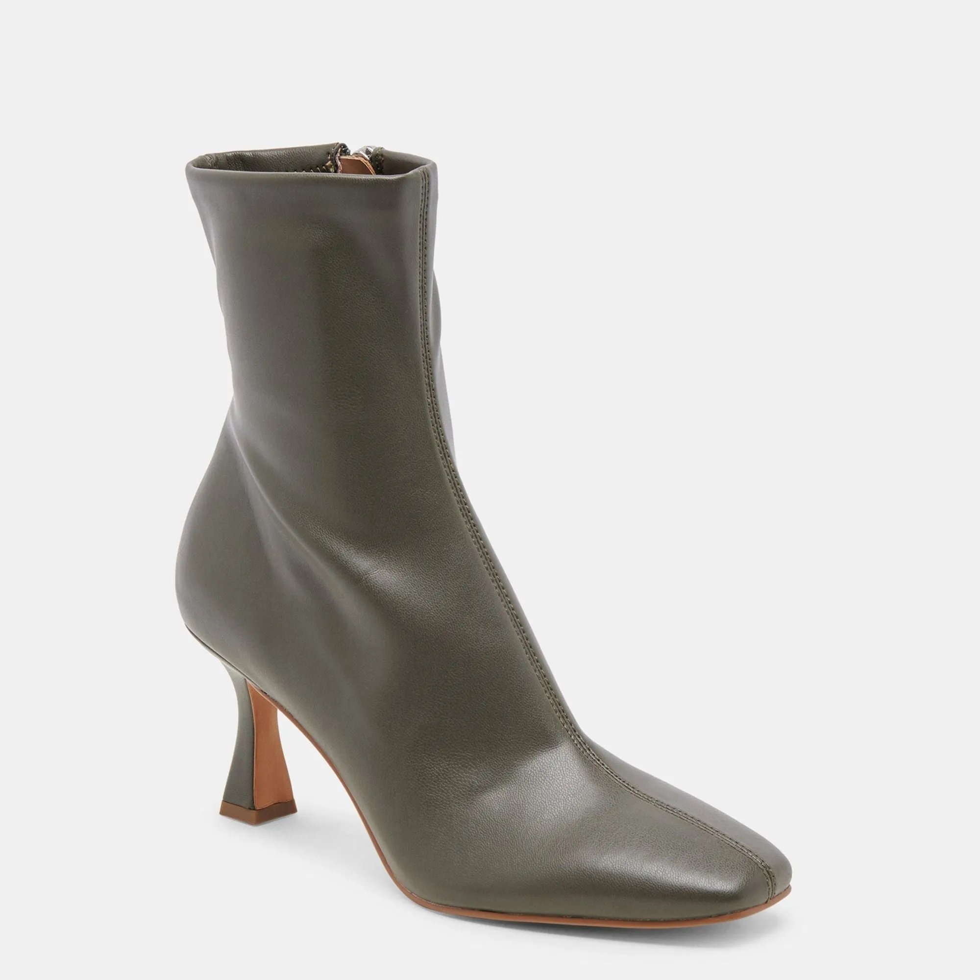 Glamor Wide Calf Boots Dark Olive Stella