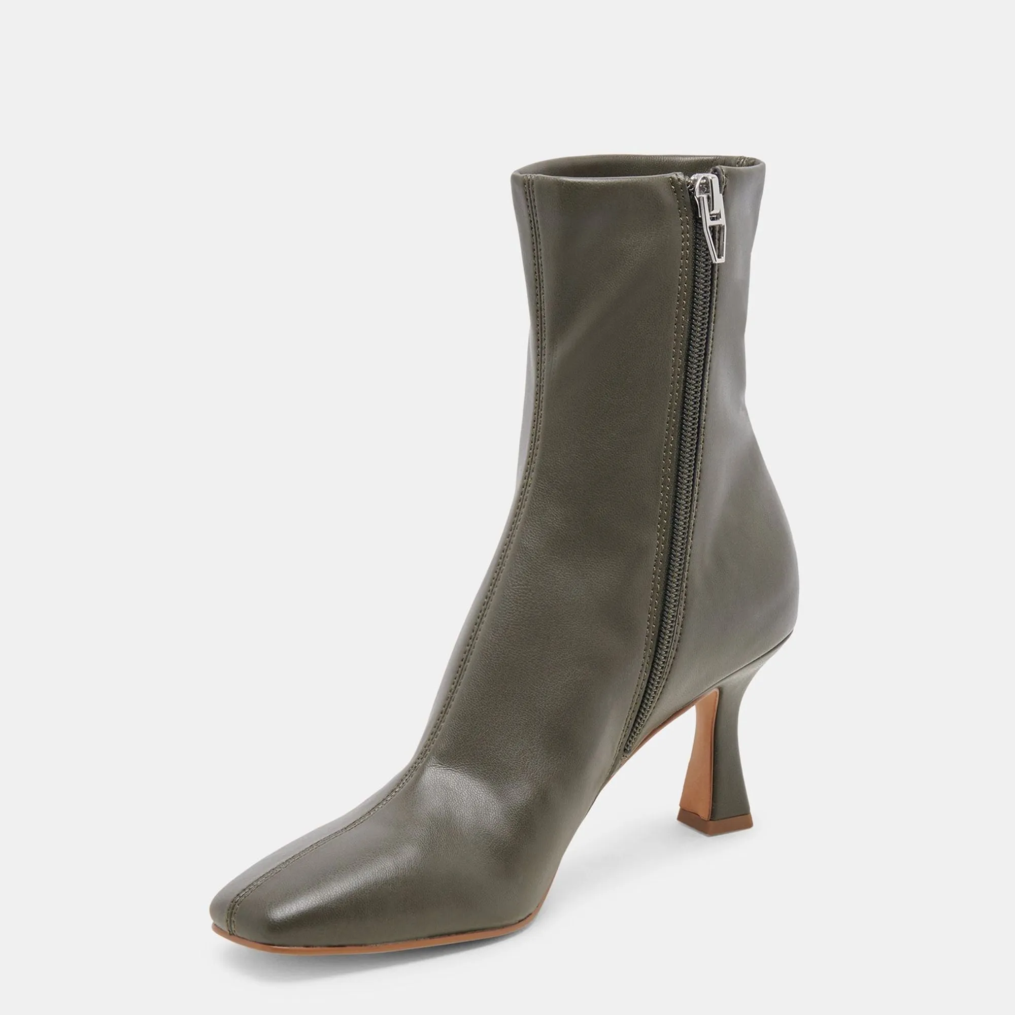Glamor Wide Calf Boots Dark Olive Stella