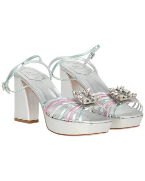 Roger Vivier Embellished Metallic Leather Platform Sandal Shoes_Roger-Vivier