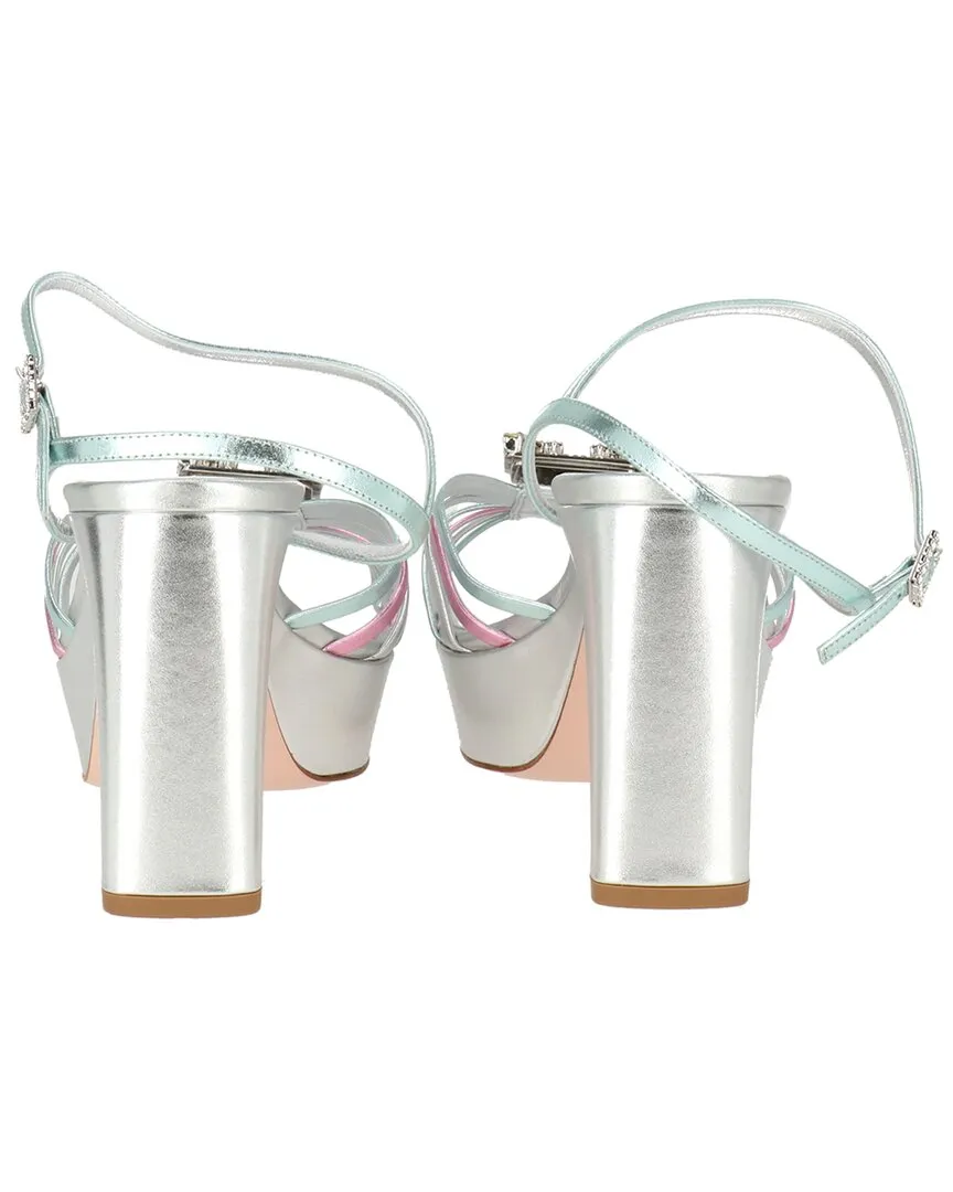 Roger Vivier Embellished Metallic Leather Platform Sandal Shoes_Roger-Vivier