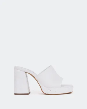 Tarot White Leather/Cuir Blanc