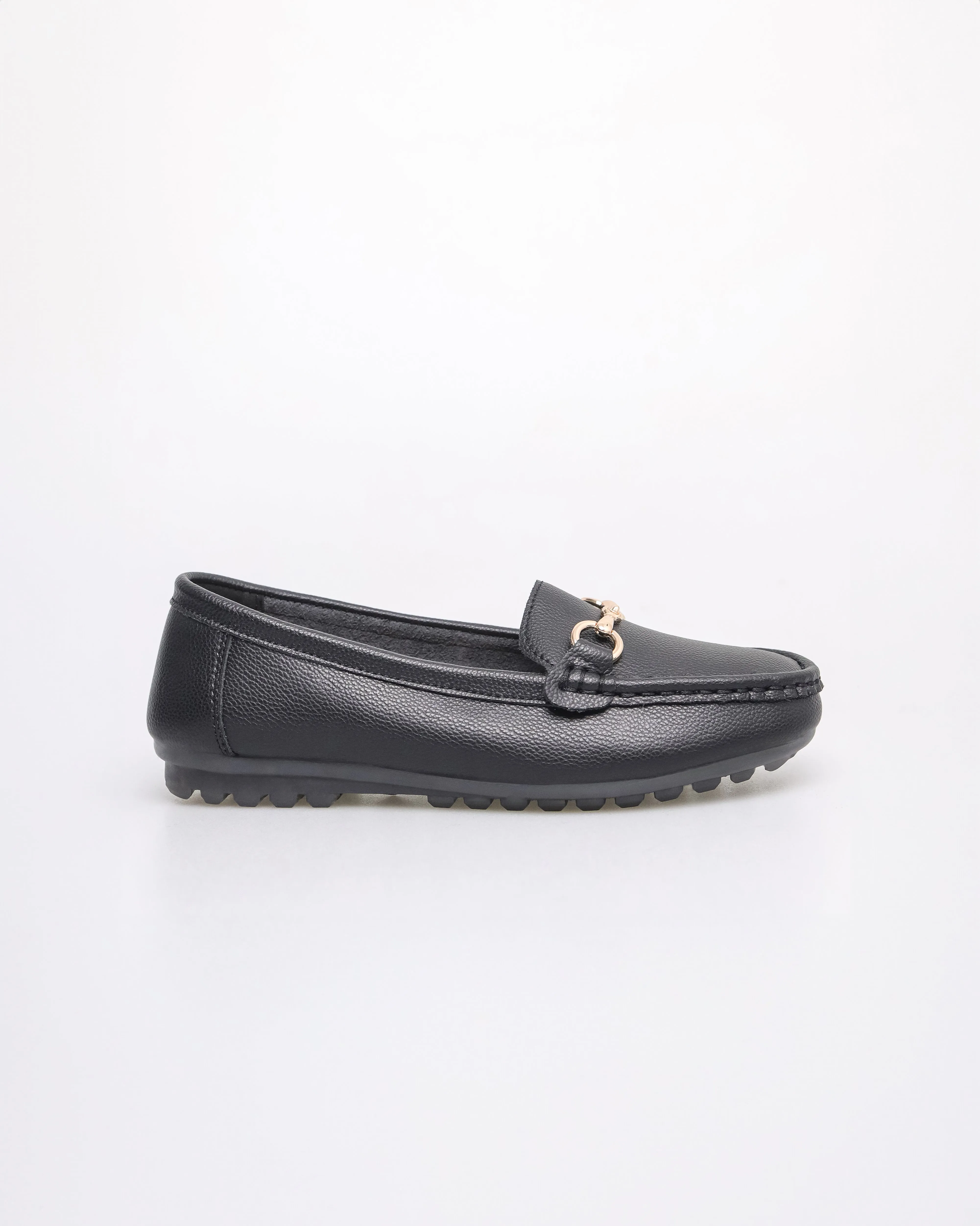 Tomaz YX201 Ladies Metallic Buckle Flats