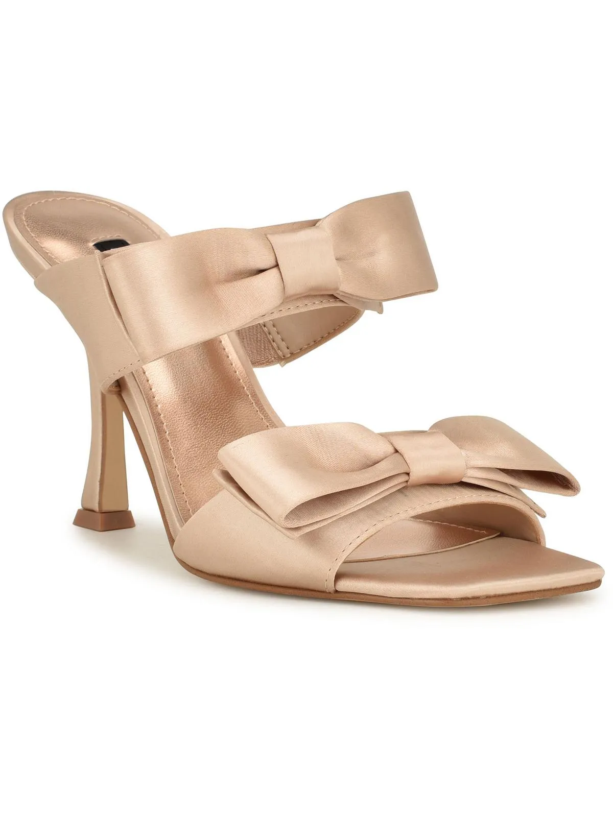 WN Yoloh 2 Womens Satin Bow Heels